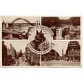 R.P. MULTI-VIEW POSTCARD OF NEWCASTLE-ON-TYNE N...