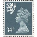 Great Britain 1989 Scotland 34p Deep Bluish Gre...