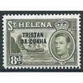 Tristan Da Cunha 1952 SG8 8d Olive-Green Mounte...