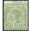 Victoria 1887 SG312a 1d Yellow-Green Mounted Mi...
