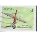 AUS 2017 $1.00 (S/A) 'DRAGONFLIES -SCARLET' (ON...