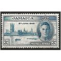 Jamaica 1946 SG142 3d Blue Victory Mounted Mint...