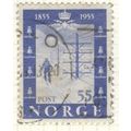 Norway 1954 - 55 ore blue - Norwegian Telegraph...