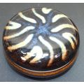 Vintage Circular Stone Jewerly Trinket Box Ston...