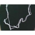 Silver Tone 55 Inch Opera Length Necklace