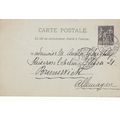 France 1894 10c Paris to Brunswick postal card ...