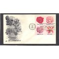 FDC Art Craft 1876-1879 18c Flowers (Cachet-U/A...