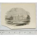 1860s engraving - North Front of Burghley House
