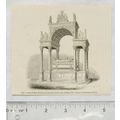 1860s engraving - Tomb of Mary Queen of Scots, ...