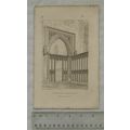 1848 engraving Bochers Arch, Rushden Church