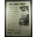 1933 Hinds Cream Ad - Red, rough hands.. made s...