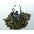 Antique 19C Low Silver Turkoman Turkeman Cresce...