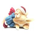 Miniature Christmas Fairy Sleeping with a Fawn ...