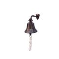 Antiqued Copper Hanging Ships Bell 6""