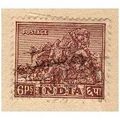 India 1949 - SG 317 - Konarak Horse 6p violet -...