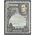 Bermuda 1942 SG113b 2 1/2d Pale.Blue & Sepia Bl...
