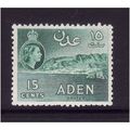 ADEN 1953 SG52 15c TURQUOISE CRATER M / MINT