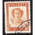 Southern Rhodesia KGVI 1947 Victory 6d Orange U...