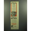 1945 Armour Treet Meat Ad!