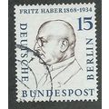 BERLIN -1957 15pf 'PORTRAITS -F. HABER' FINE US...