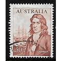 AUSTRALIA 1966 50c RED BROWN DAMPIER AND ROEBUC...