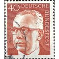 GERMANY, Dr Gustav Heinemann, red-orange 1971, ...