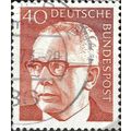 GERMANY, Dr Gustav Heinemann, red-orange 1971, ...
