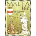 MALTA, Statue and Church Siggiewi, yellow 1997,...