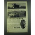 1959 Firestone Rubber-X Tires Ad - Rubber-X surpasses car makers' Tests