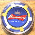 Budweiser Beer POKER CHIP Golf Ball Marker - Bl...