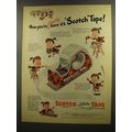 1945 Scotch Cellulose Tape Ad - Now you're doubly sure it's Scotch Tape