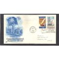 FDC Art Craft 2340 22c Connecticut + 2360 (Cach...