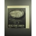 1952 Black, Star & Gorham Shell Serving Dish Ad - Beauty in Sterling