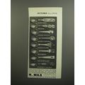 1952 H. Nils Silver Advertisement - Winter Forest; Mistletoe; Madonna and Child