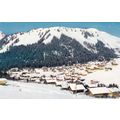 Morgins Switzerland Postcard posted 1972 creased