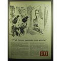 1958 Life en Espanol Magazine Advertisement - cartoon by Charles Saxon