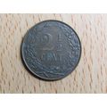 Netherlands 1906 2 1/2 Cent Coin