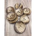4Pcs 50mm Real Extra Large Coconut Shell Button...