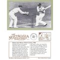 Postcard Cricket England Australia Len Hutton 1...