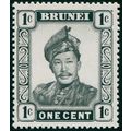 Brunei 1972 1c slate grey Glazed paper SG118ab MNH