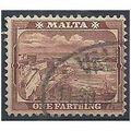Malta 1901 SG31 1/4d Brown. Fine Used.