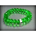 Lovely Green Swarovski Crystals Bracelet Bangle...