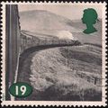 GB, RAIL, West Highland Line, greyscale 1994, 19p