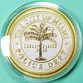 Miami, FL Police Dept. Challenge Coin. 1.5". 23c.