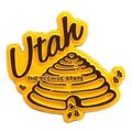 Utah Beehive Shaped Fridge Magnet