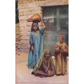 Vintage Colour Post Card - Egyptian Types & Sce...
