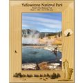 Yellowstone National Park with Geyser Wood Pict...