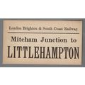 LONDON BRIGHTON & SOUTH COAST RAILWAY LUGGAGE L...