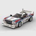 LANCIA 037 Rally Car Brick Model MOC - 240 piec...