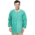 Teal Disposable Lab Jackets with Pockets, X-Lar...